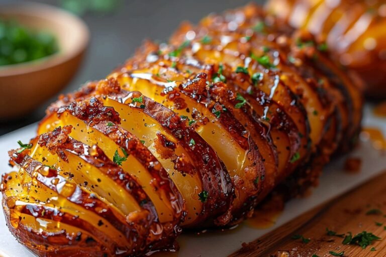 chrupiące ziemniaki hasselback z air fryera featured