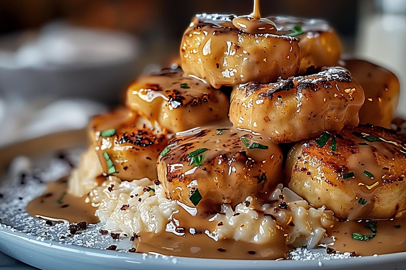 Kurczak w Kremowym Sosie z Ryżem - Najlepszy Przepis - kookgenot.nl recipe card