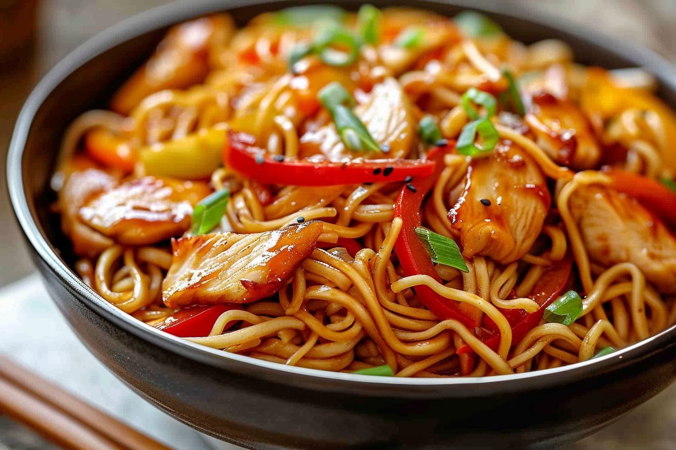 Kurczak Chow Mein Niesamowity Ostateczny recipe card