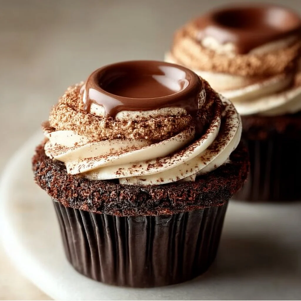 Czekoladowe babeczki tiramisu