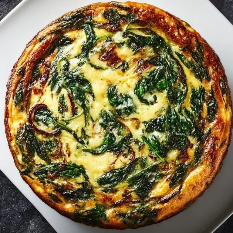 Kruchy quiche ze szpinakiem i serem Gruyère na talerzu