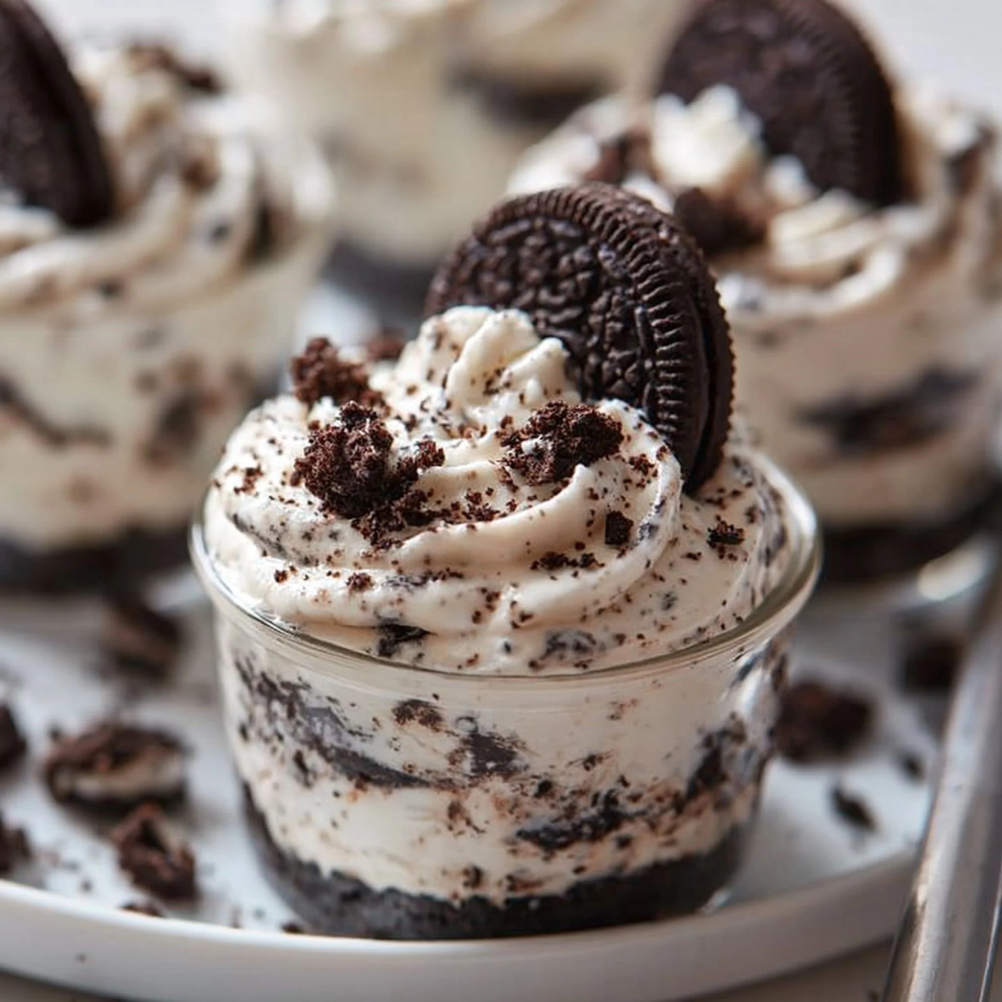 Oreo No-Bake Cheesecake w Kubkach