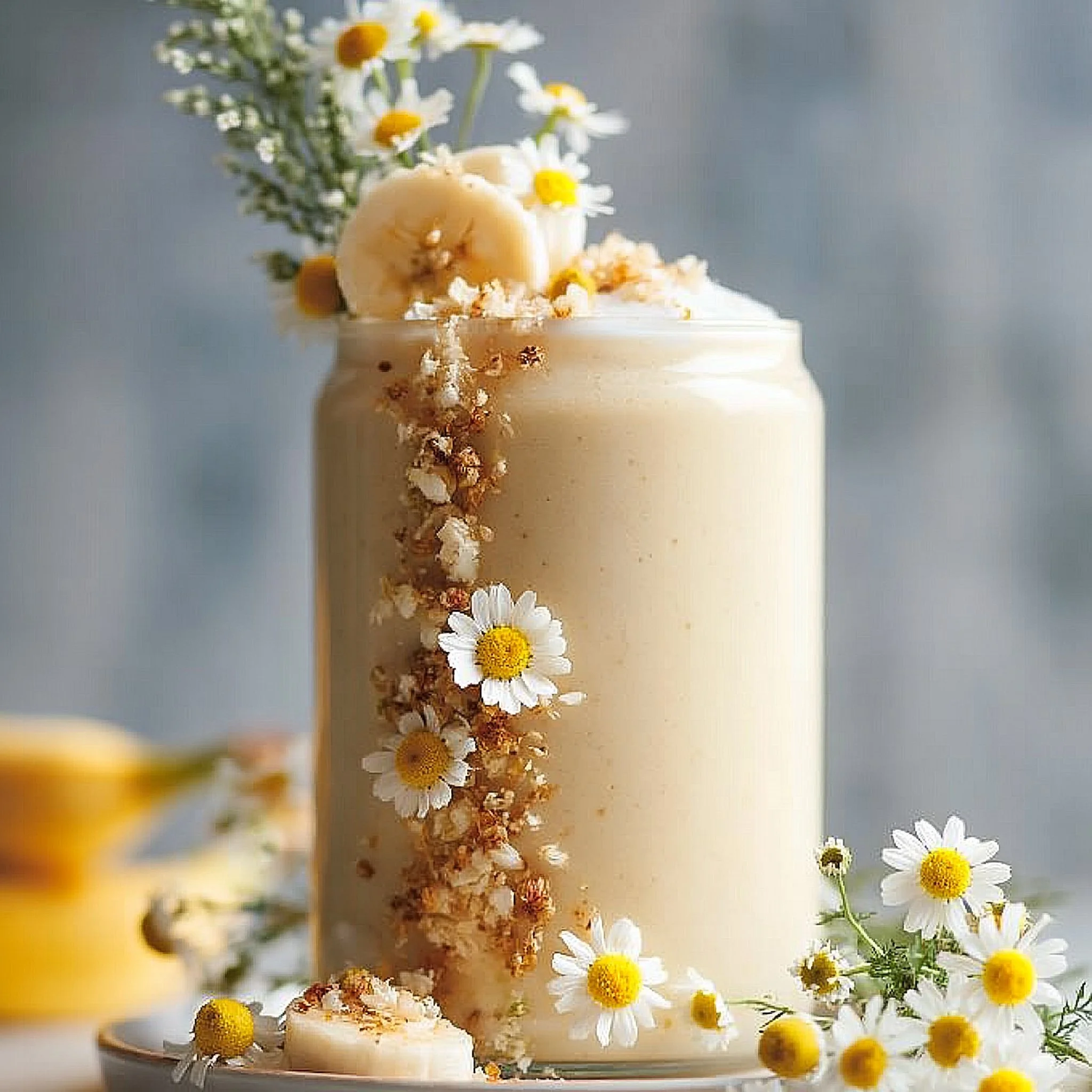 Smoothie z herbatą rumiankową i bananem