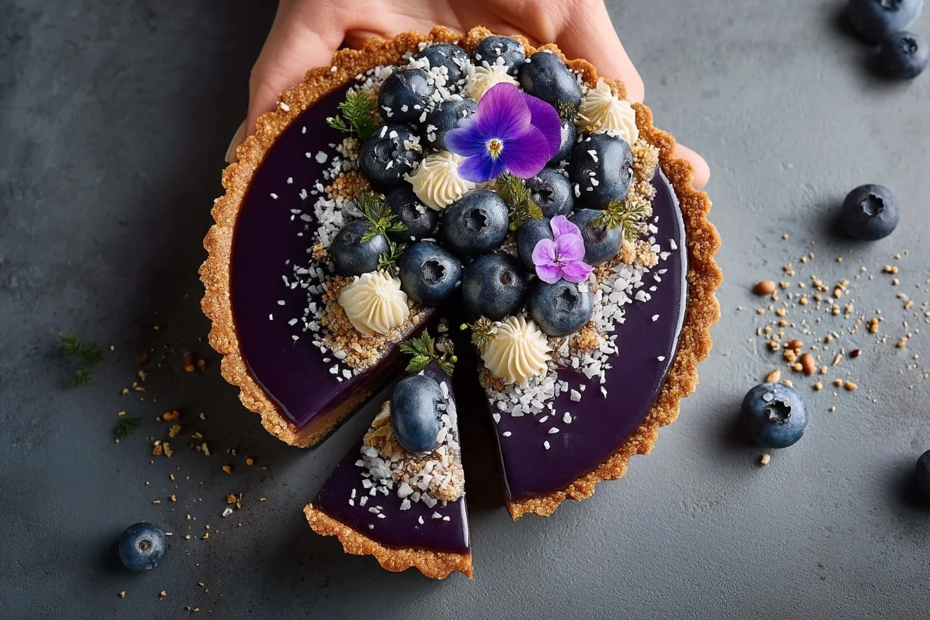 Tarta z borówkami i Earl Grey