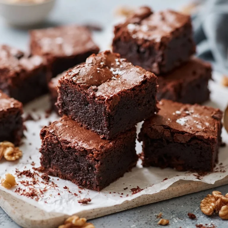 Zdrowe brownie z naturalnych składników na talerzu