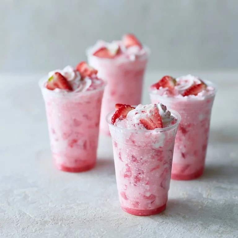Starbucks Pink Drink z owocami i mlekiem kokosowym w szklance