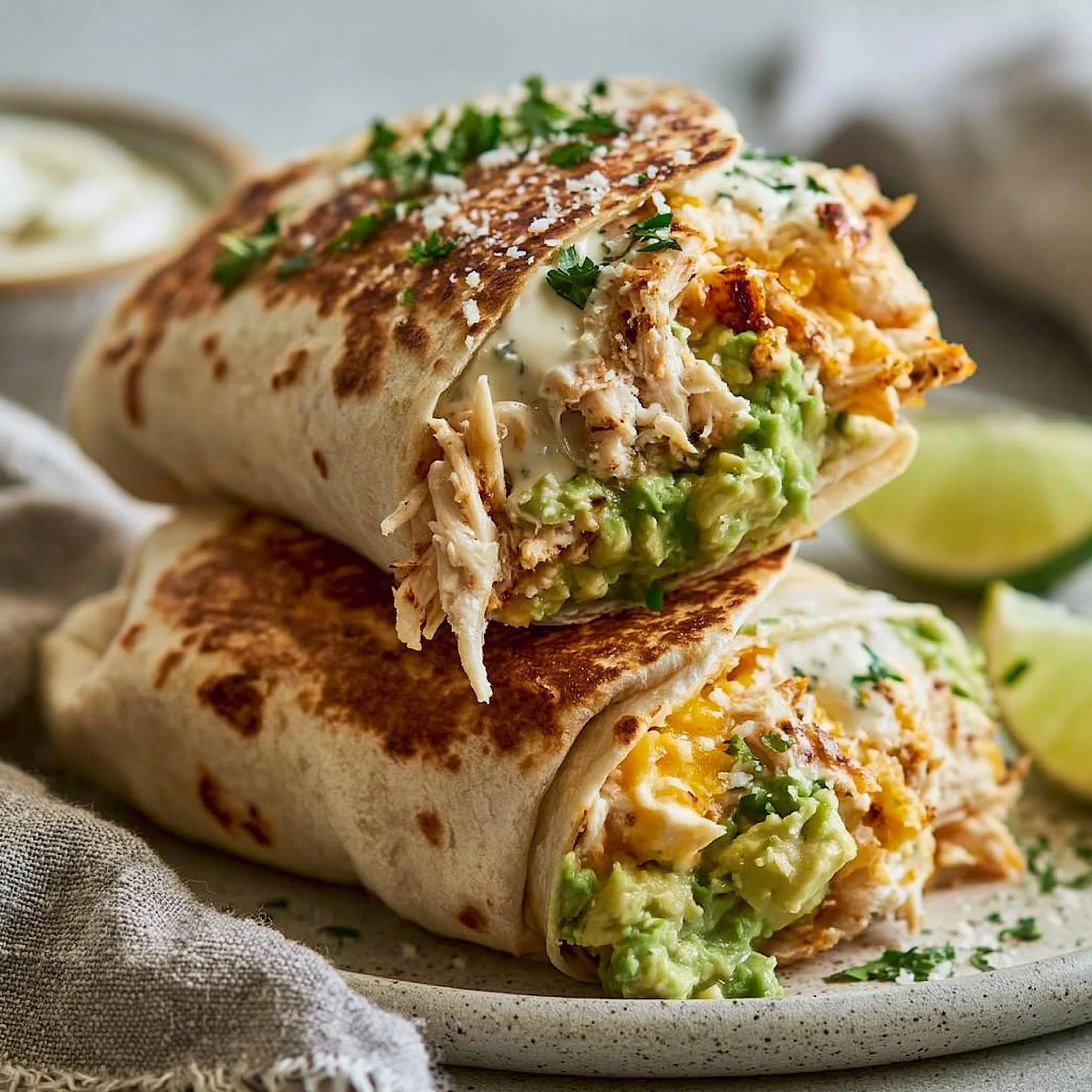 Burritos z Kurczakiem i Awokado