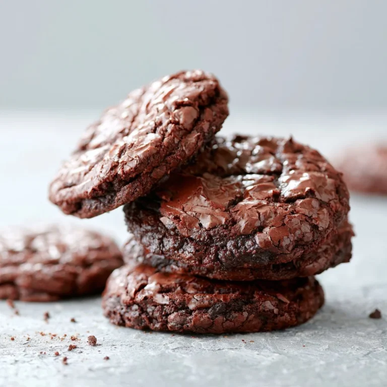 Ciasteczka brownie o czekoladowej konsystencji na talerzu