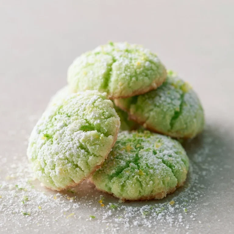 Ciasteczka limonkowe na tle świeżej limonki w kuchni