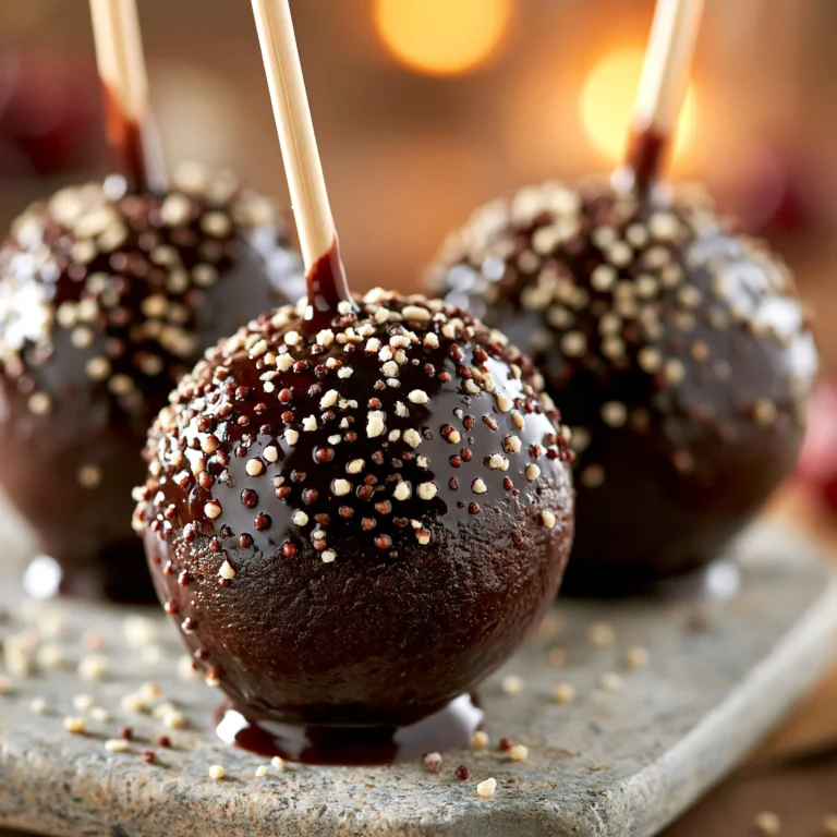 Dekadenckie brownie cake pops z czekolady na słodką przekąskę.