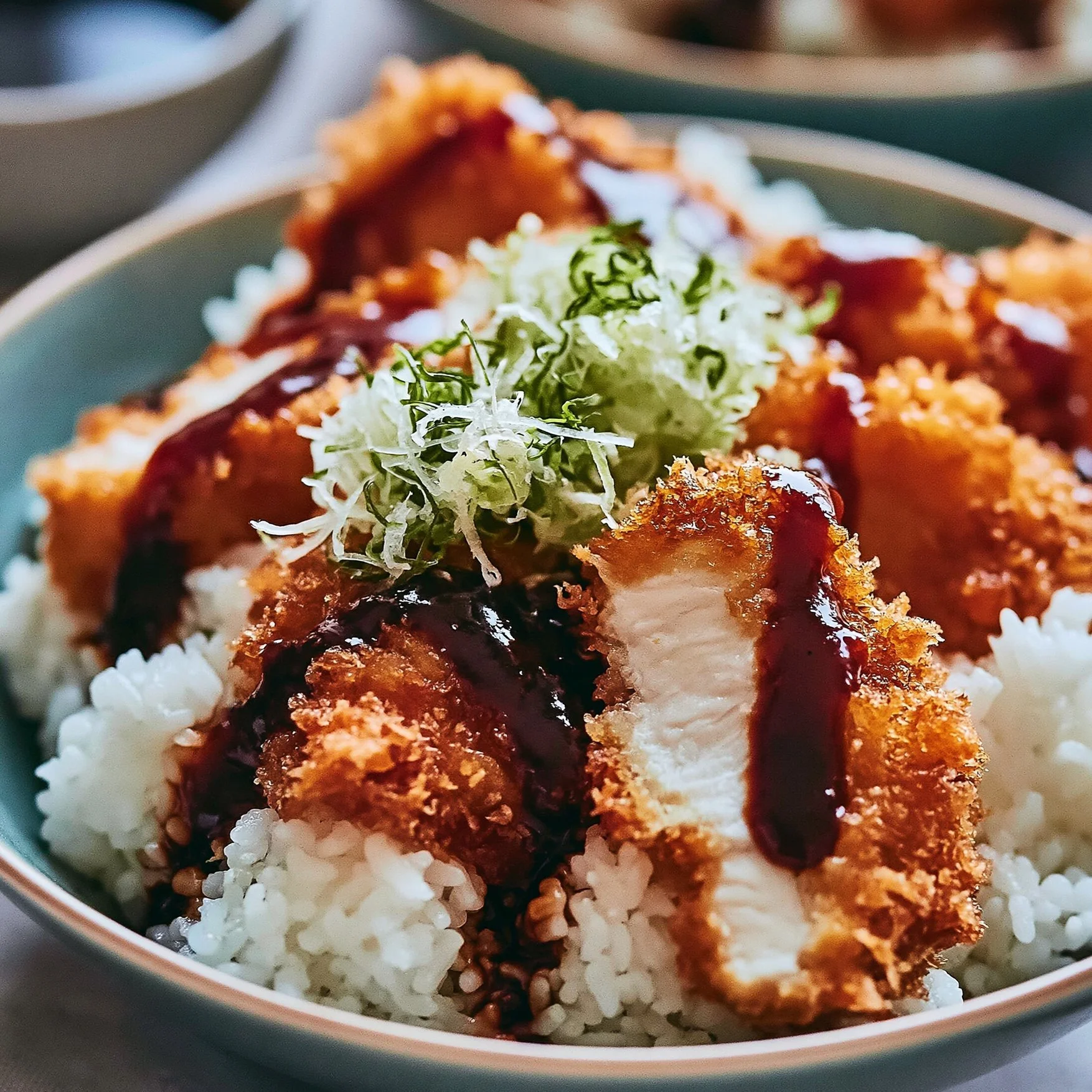 Japońskie Katsu Bowls z sosem Tonkatsu