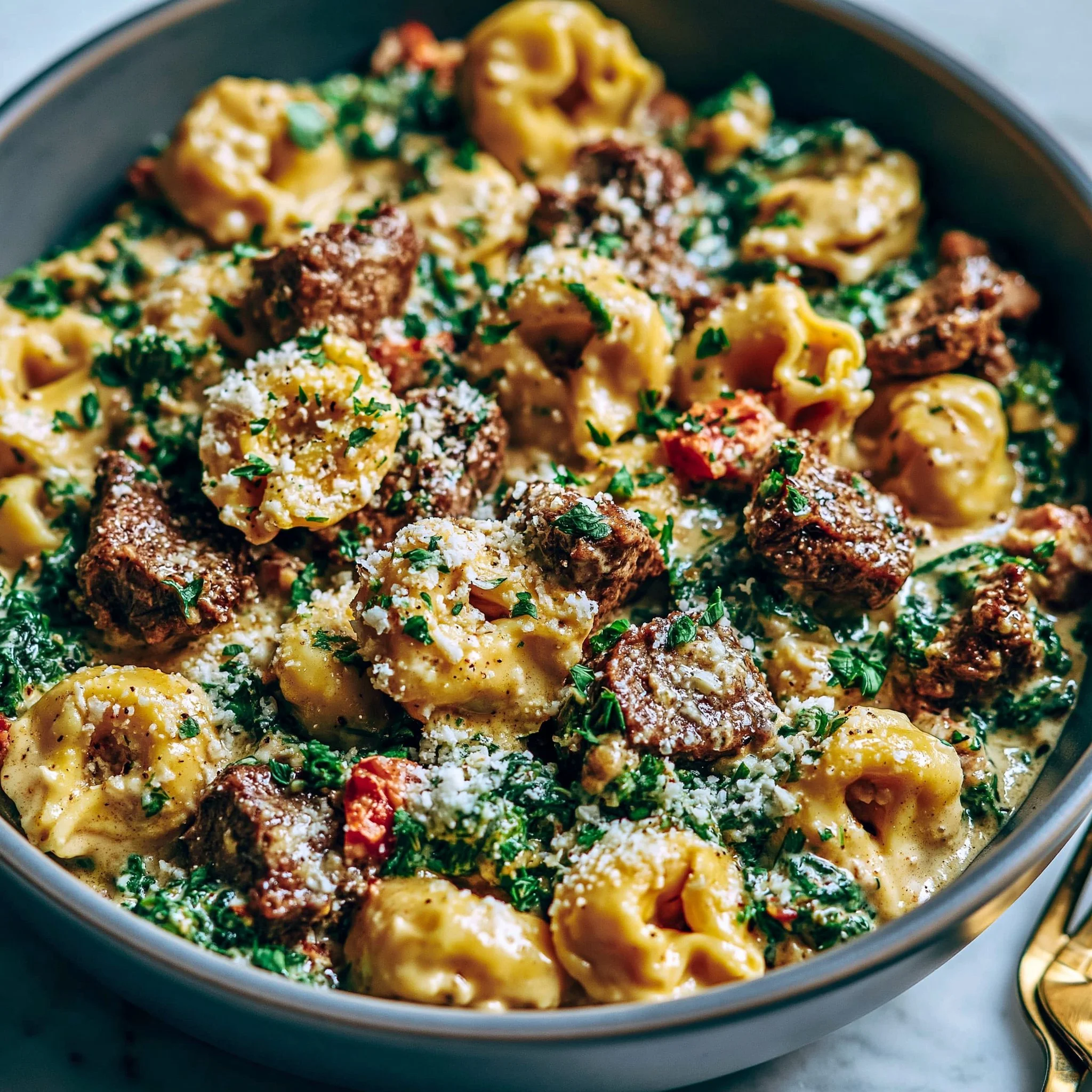 Kremowa Tuskańska Wołowina z Tortellini