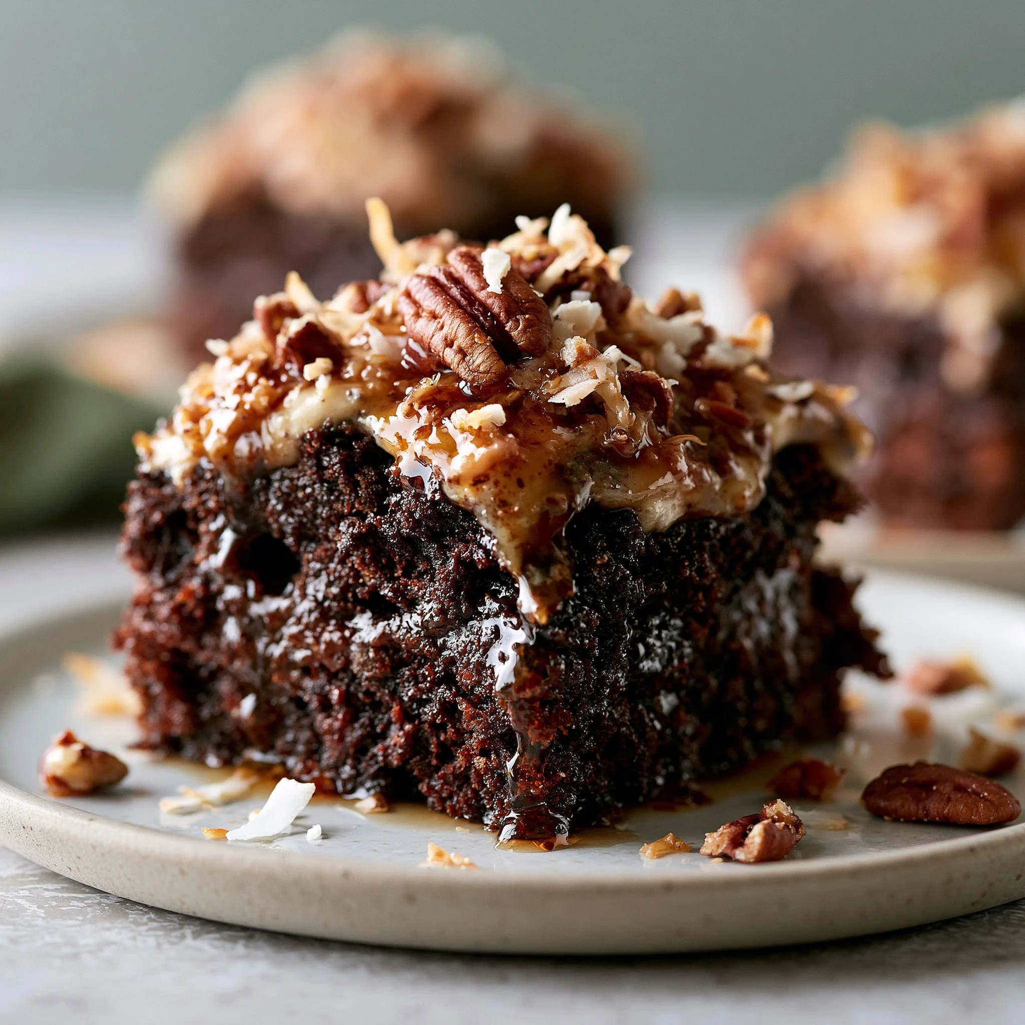 Niemiecki czekoladowy pudding ciasteczkowy
