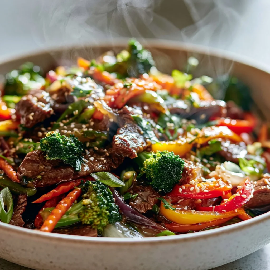 Szybki przepis na stir-fry z wołowiną i świeżymi warzywami