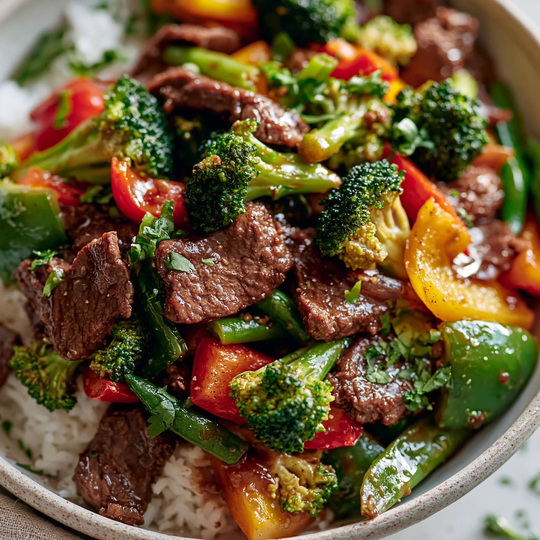 Stir-fry z wołowiną i warzywami