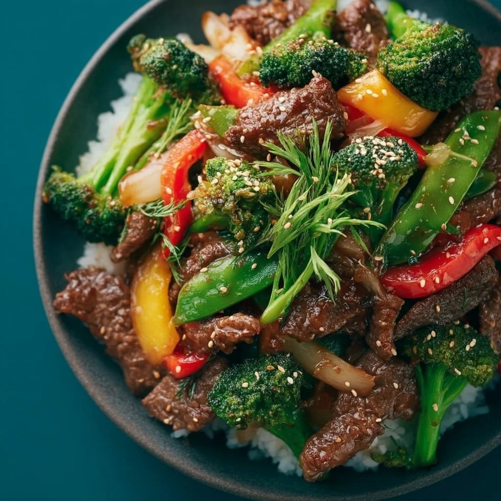 Szybkie stir-fry wołowe z warzywami i aromatycznymi przyprawami