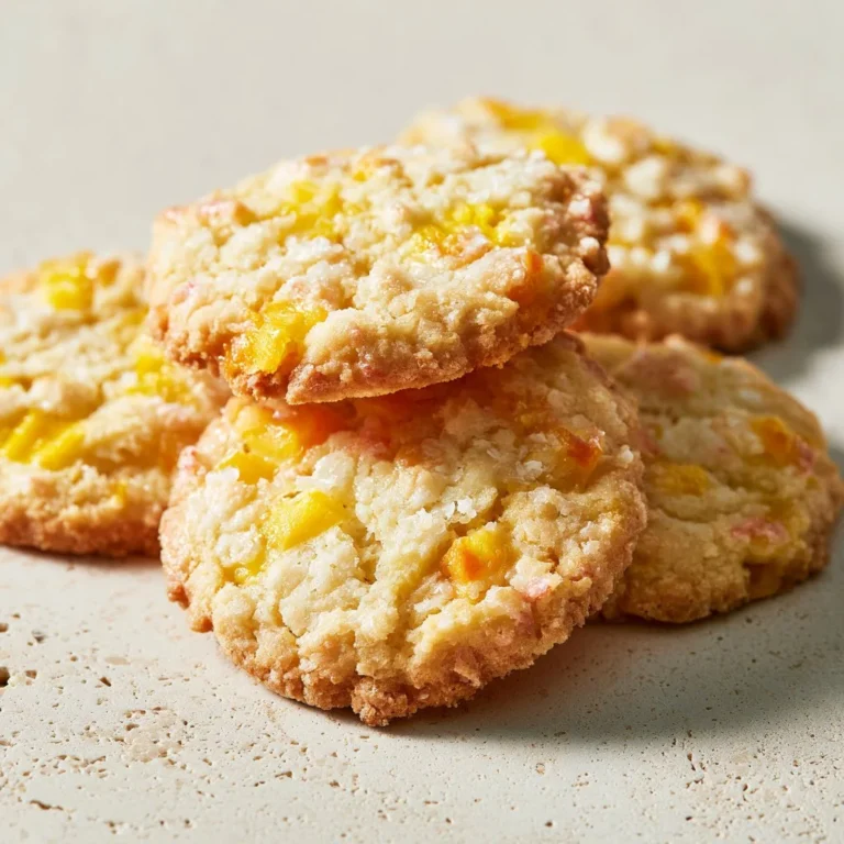 Tropikalne ciastka mango z pysznym nadzieniem i dekoracyjnym wzorem.